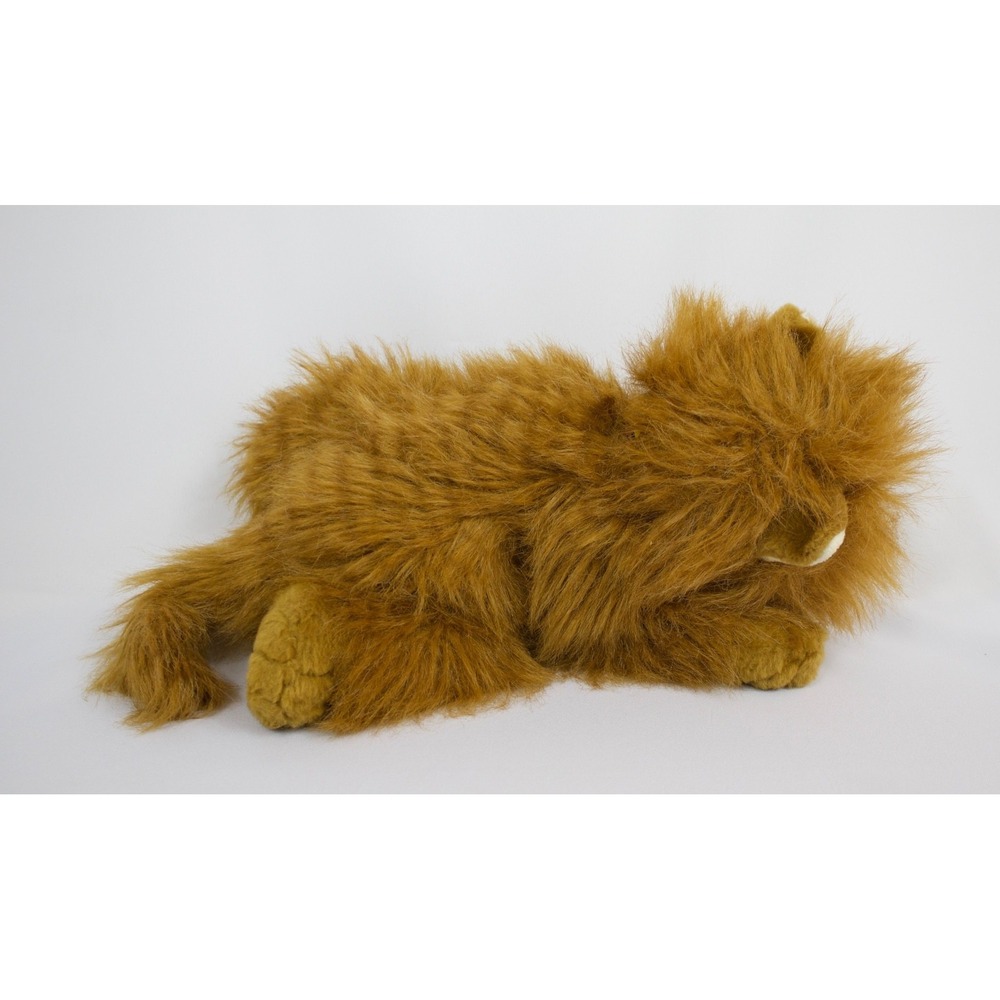 Vintage Animal Alley Maine Coon Cat Blue Eyes Long Hair Fluffy Stuffed Plush 19" - Picture 7 of 9